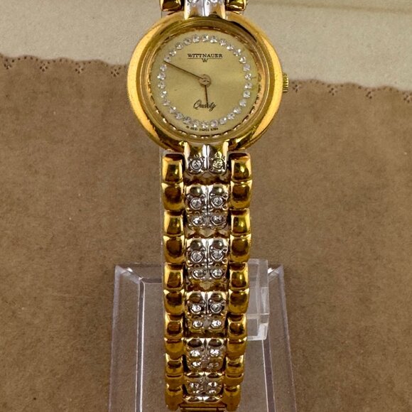 Vintage Swiss Made Wittnauer Fabulous Crystal Accent Dress Watch - Picture 9 of 9
